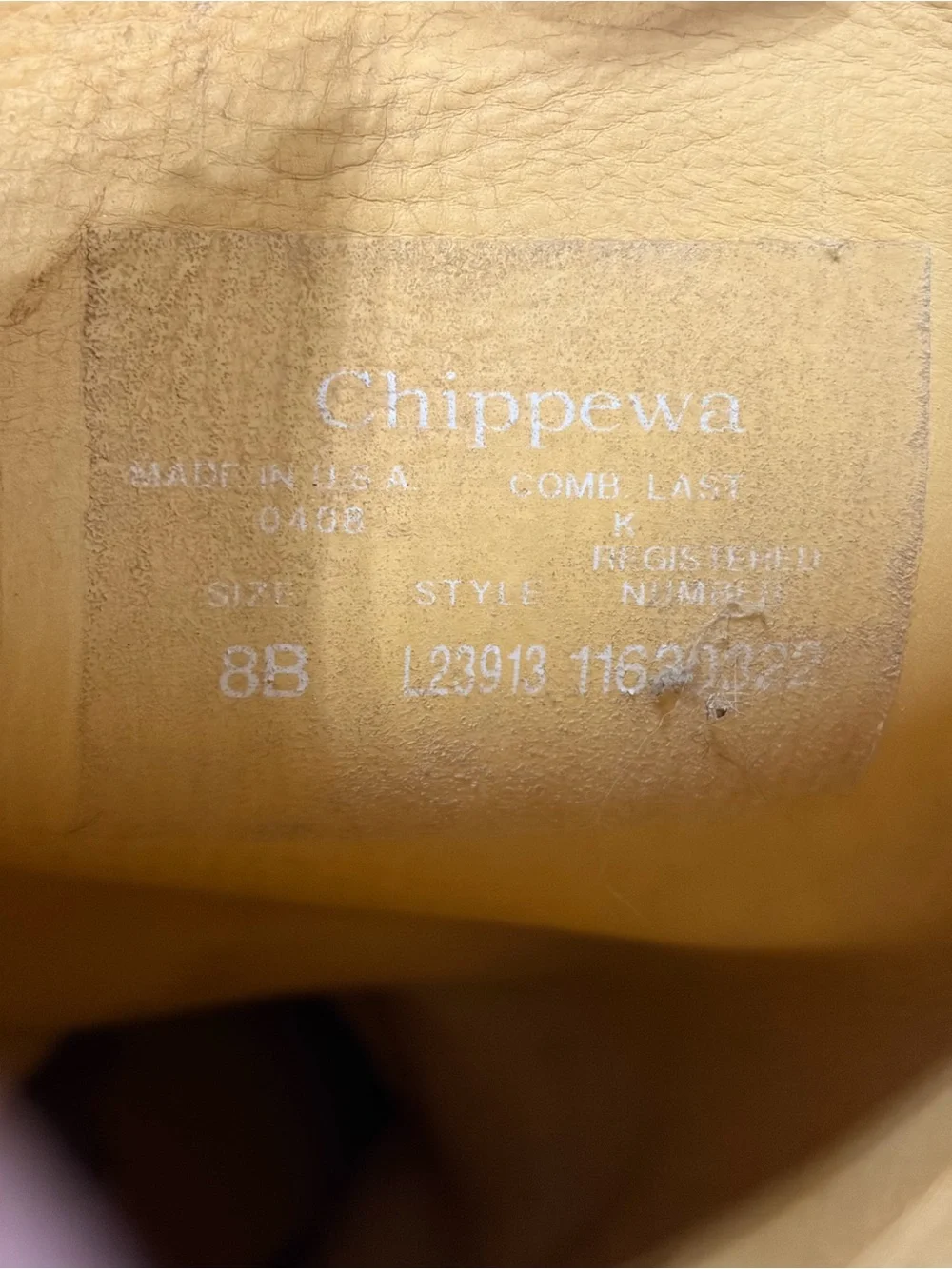 Chippewa over knee